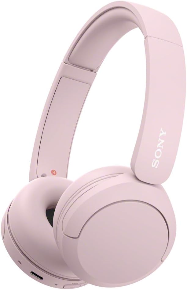 Sony WH-CH520 Wireless Bluetooth On-Ear Headphones, Sound, Lightweight Design, Up to 50hr Battery Life, Quick Charge, EQ, Clear Call Quality, iOS & Android