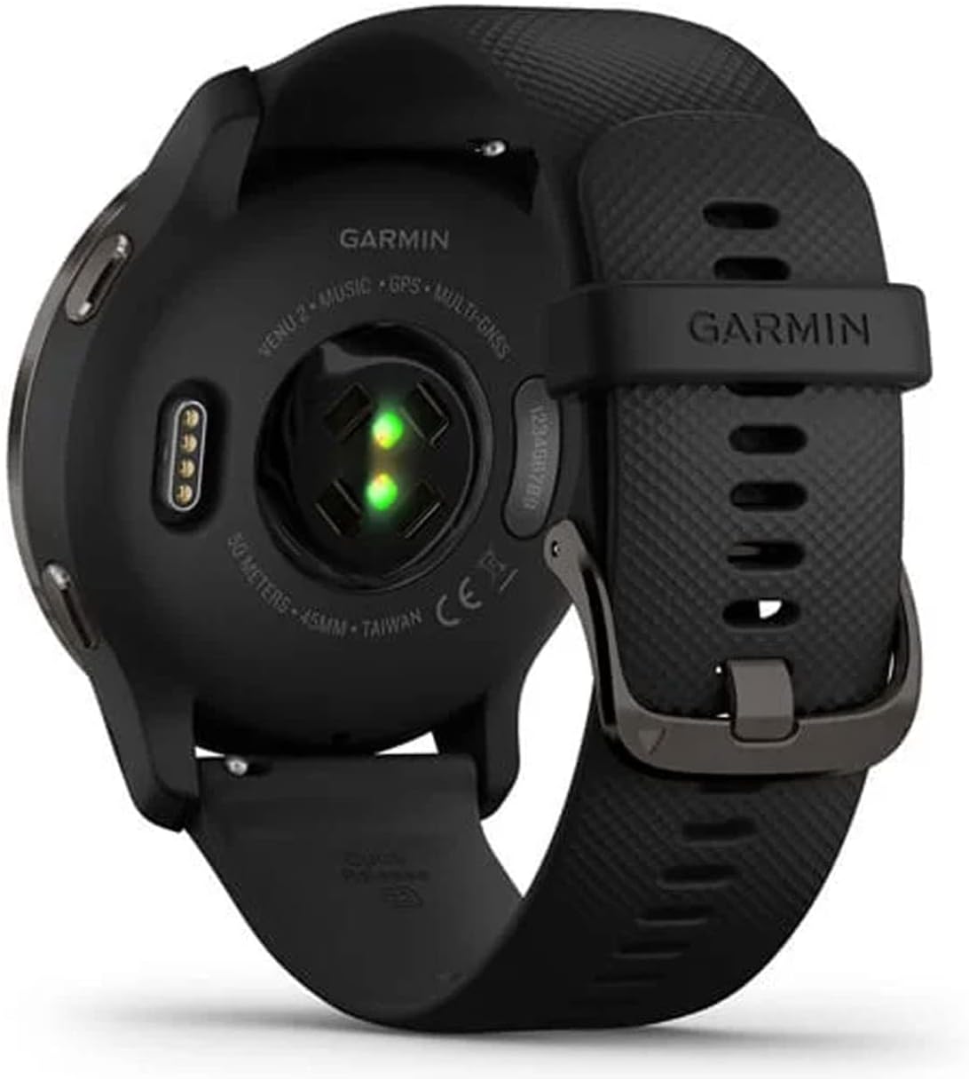 Garmin Venu 2 GPS 43mm Smartwatch, AMOLED Touchscreen, All-day Advanced Health & Fitness Features, Music Storage, Wellness Smartwatch with up to 11 days battery life,