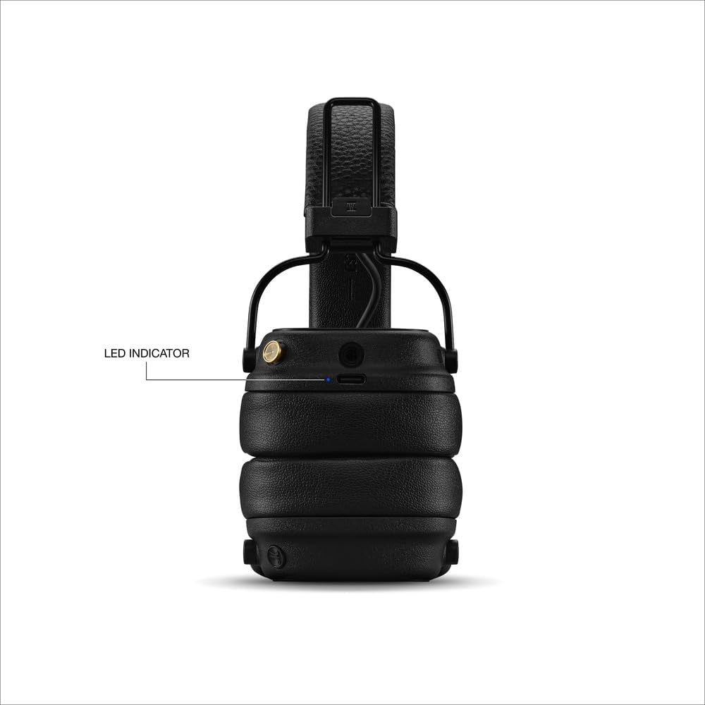 Marshall Bluetooth Wireless Headphones, 100 Hours playtime