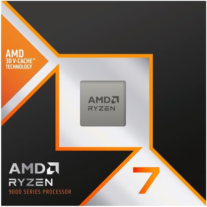 AMD RYZEN 7 9800X 3D Desktop Processor (8-core/16-thread, 104MB cache, up to 5.2 GHz max boost)