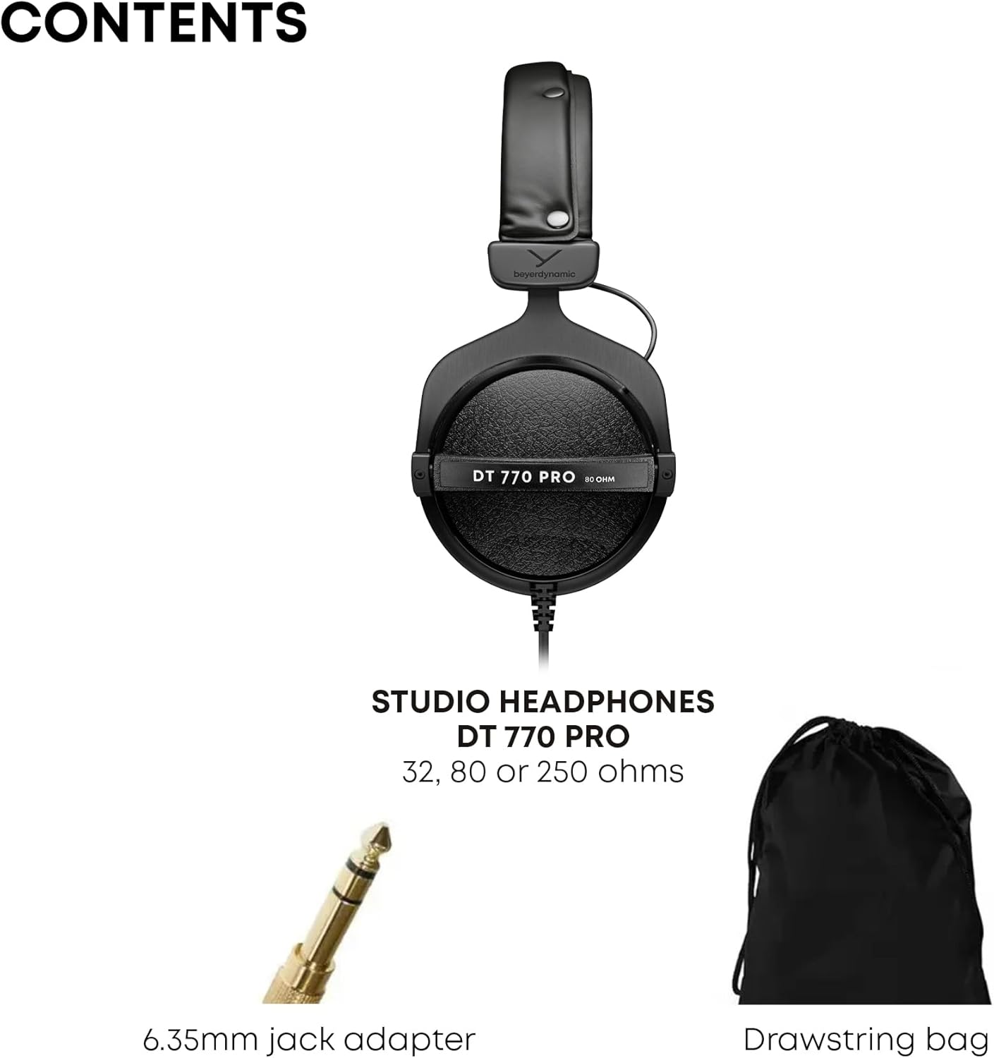 beyerdynamic DT 770 PRO 80 ohm Over-ear Closed-back Studio Headphones