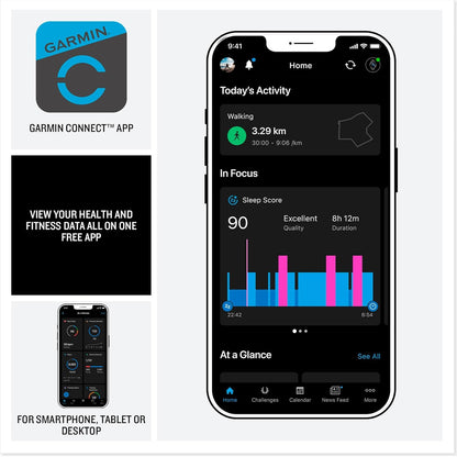 Garmin vívoactive 6 GPS 42mm Smartwatch, AMOLED Touchscreen, All-day Health Monitoring, Personalised Fitness Features, Advanced Sleep Coaching, Music, up to 11 days battery life,