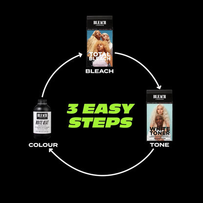 Bleach London No Bleach Bleach - Persulfate-Free High Lift Tint for Gentle Lightening - Takes Hair Up to 5 Shades Lighter - Suitable for All Hair Types - (Complete Kit)