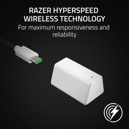Razer BlackShark V2 Hyperspeed for PC - Wireless E-Sports Gaming-Headset Ultra Lightweight 280g (Super Wideband Microphone, TriForce Titanium 50mm Driver, Sound Isolating foam)