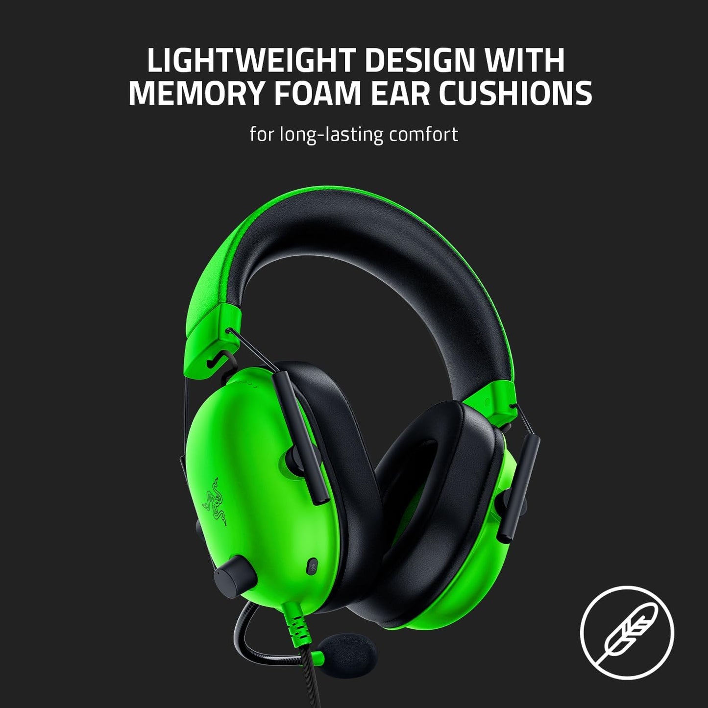 Razer - Multi-Platform Wired Esports Headset (Triforce 50 mm Drivers, Advanced Passive Noise Cancellation, 7.1 Surround Sound, Hyperclear Cardioid Mic)