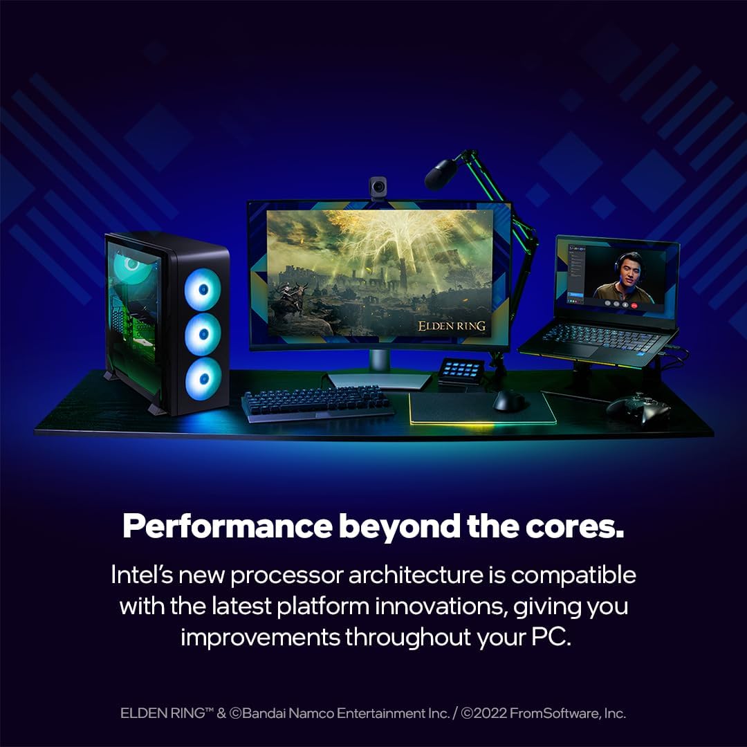 Intel Core 12th Generation Desktop Processor (Base Clock: 2.5GHz, 6 Cores, LGA1700, RAM DDR4 and DDR5 up to 128GB)