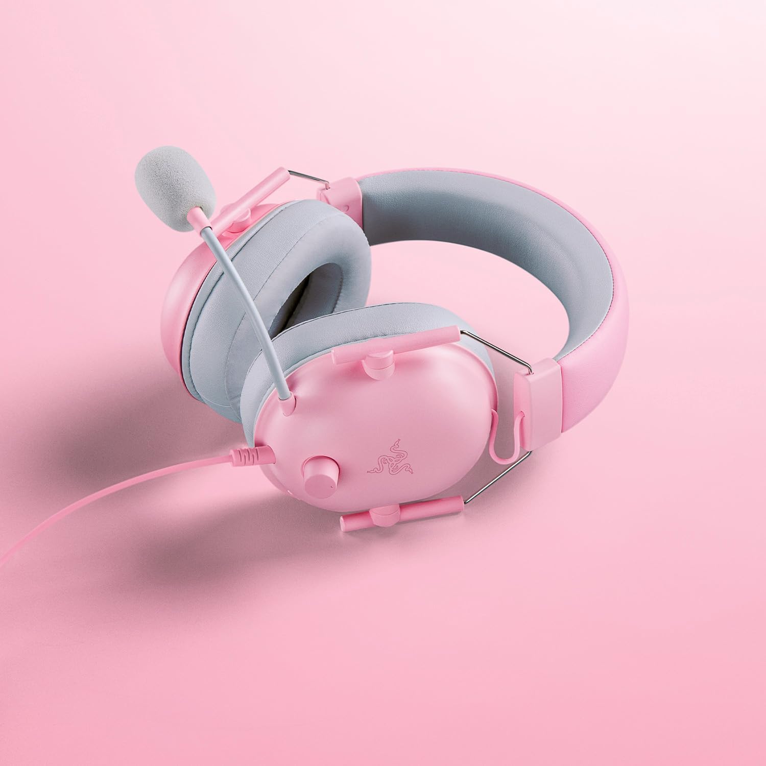 Razer - Multi-Platform Wired Esports Headset (Triforce 50 mm Drivers, Advanced Passive Noise Cancellation, 7.1 Surround Sound, Hyperclear Cardioid Mic) Quartz