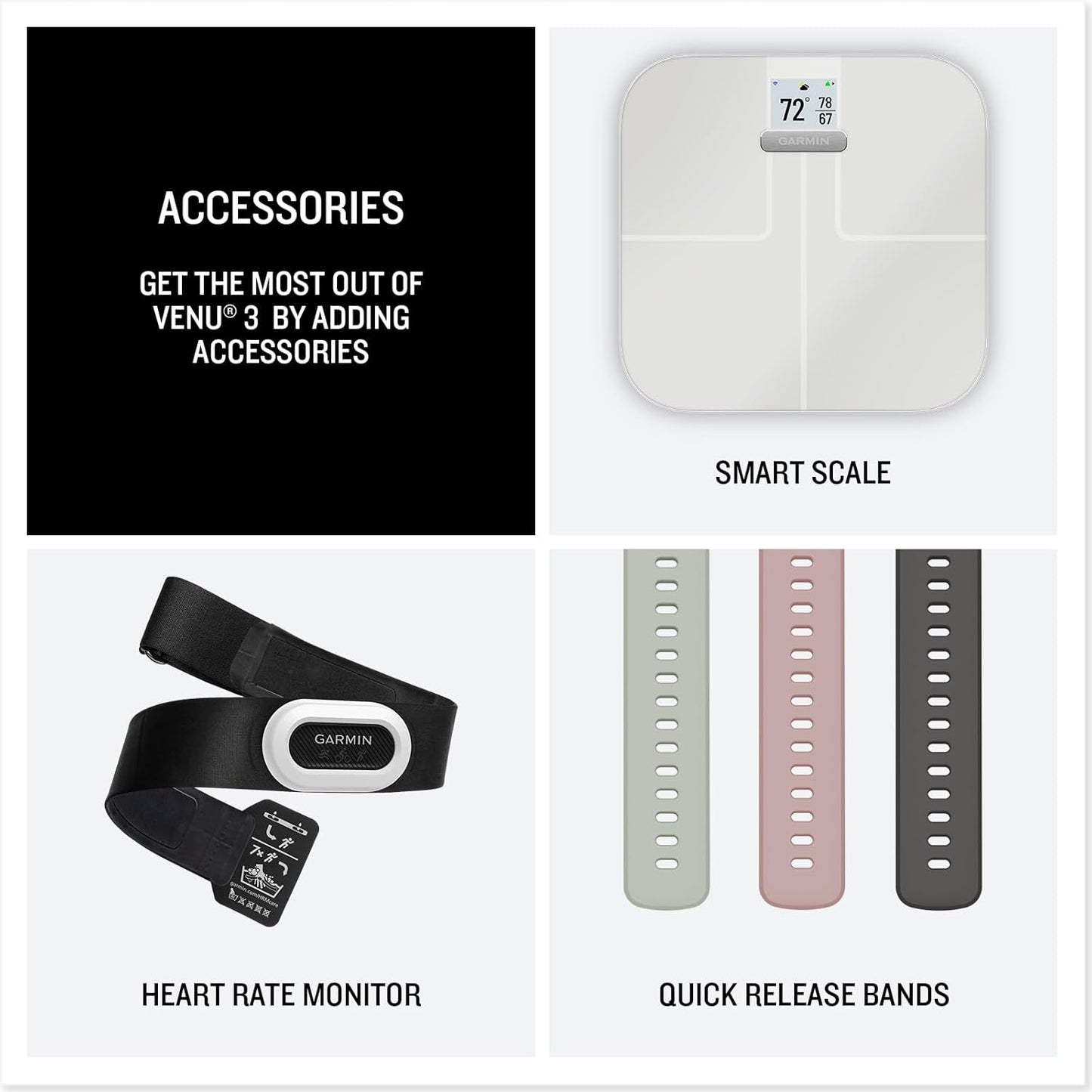 Garmin Venu 3S GPS 41mm , AMOLED Touchscreen, All-day Advanced Health & Fitness Features, Voice Functionality, Music Storage, Wellness with up to 10 days battery life,