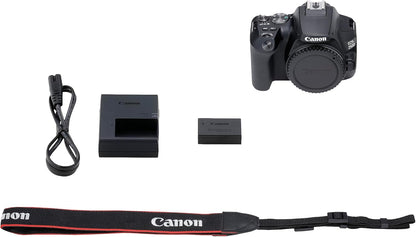 Canon EOS 250D Camera Body - 24.1 MP, APS-C sensor - 5 FPS Continuous Shooting - 4K Video - Bluetooth, Wi-Fi - Beginner’s DSLR