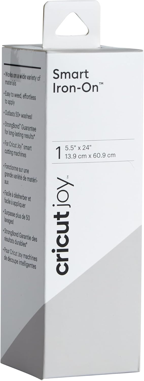 Cricut Smart Iron On (5.5in x 24in, ) for Joy Machine - matless Cutting for Shapes up to 4ft, & Repeated cuts up to 20ft