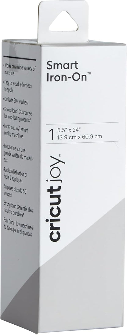 Cricut Smart Iron On (5.5in x 24in, ) for Joy Machine - matless Cutting for Shapes up to 4ft, & Repeated cuts up to 20ft