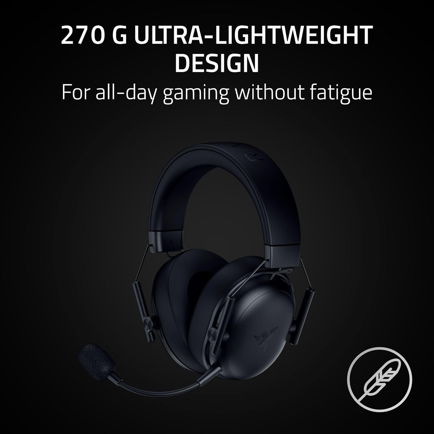 Razer Shark V3 X HyperSpeed - Wireless e-sports headset - Ultra lightweight 270g - TriForce 50mm driver - Detachable Microphone - Surround sound - HyperSpeed 2,4Ghz & Bluetooth - PC/Mac |