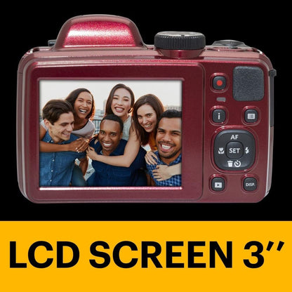 KODAK Pixpro Astro Zoom AZ405 - Digital Bridge , 40x Zoom, 24mm Wide-Angle Lens, 20 Megapixels, 3-inch LCD, Full HD 1080p Video, Optical Image Stabilization (OIS), AA Battery