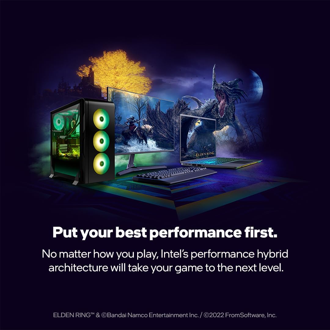 Intel Core 12th Generation Desktop Processor (Base Clock: 2.5GHz, 6 Cores, LGA1700, RAM DDR4 and DDR5 up to 128GB)