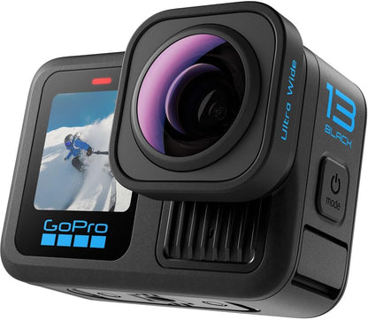GoPro HERO13 Black Ultra Wide Edition - Waterproof Action Camera with 5.3K60 Video, 27MP Photo, Boosted 177-degree FOV + Compatability with HB-Series Lenses