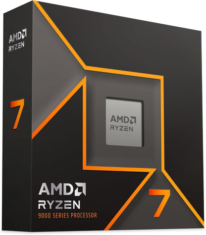 AMD Ryzensets 7 9700X Processor (8 Cores/16 Threads) 65W DTP, AM5 socket, 40MB Cache, Up to 5.5 GHz max boost frequency, no cooler