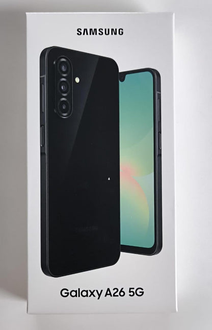Samsung Galaxy A26 5G 8GB-256GB Negro (Black) Dual SIM A266 - [Italian, Hungarian, Polish, Romanian, Austrian, Swiss version]