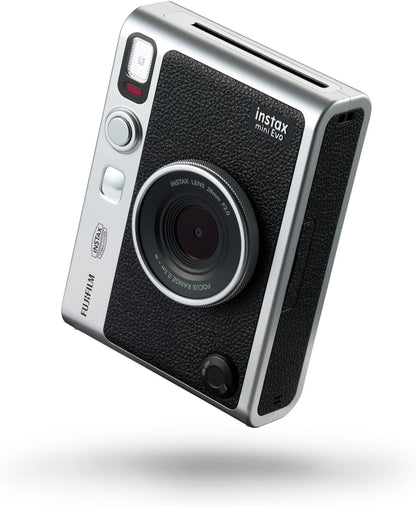 Instax mini EVO 2-in-1 photo camera and printer with a 2.7 inch LCD screen, 10 Lens and 10 film effects, mini film format, . Make and create stunning instant photos