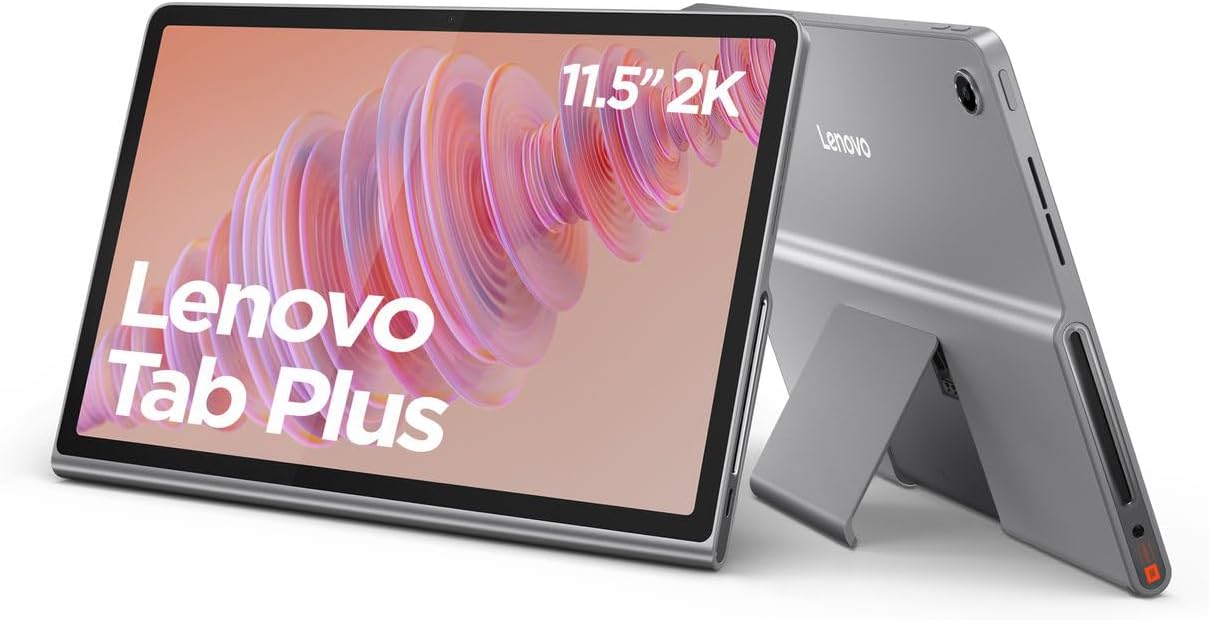 Lenovo Tab Plus Android Tablet | 11.5 inch 2K Display | 128GB | Wi-Fi 5 | 8GB RAM | Luna Grey