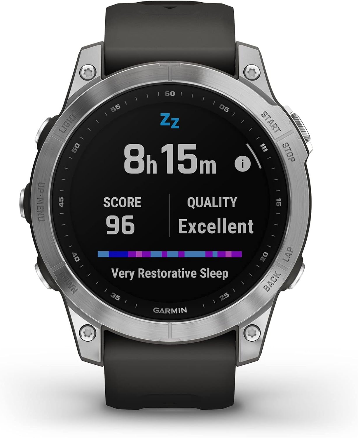Garmin f?nix 7 Multisport GPS Watch, Silver with Graphite Band