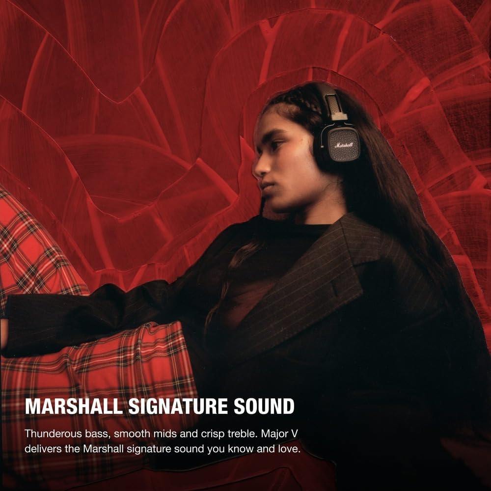 Marshall Bluetooth Wireless Headphones, 100 Hours playtime
