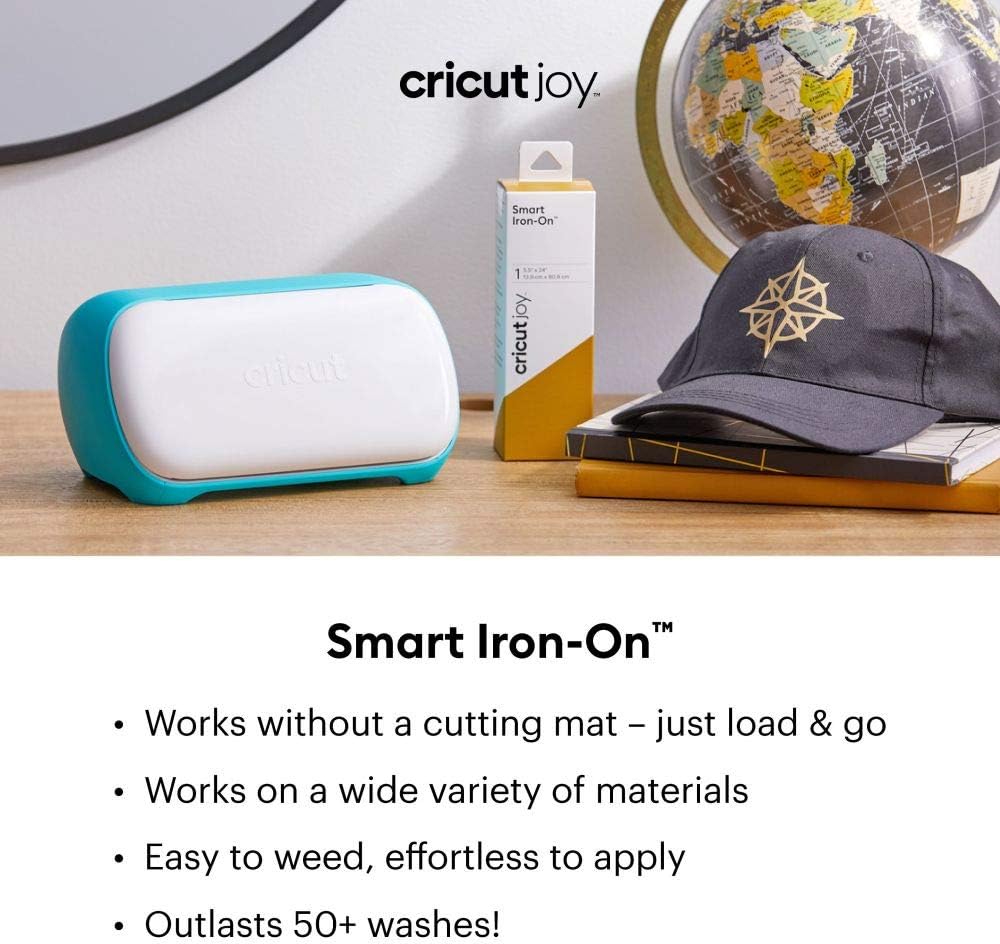 Cricut Joy Smart Iron On | Classics | 30.5 cm (12 ft) | 3 x Heat Transfer Vinyl Sheets (HTV) | for use with Cricut Joy