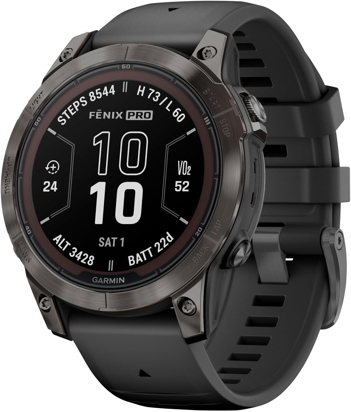 Garmin Fenix 7 Band, gray/Black, 47mm, Pro Sapphire Solar
