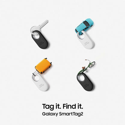 Samsung Galaxy SmartTag2 Bluetooth Tracker (1 Pack), Compass View AR, Find Lost Mode,