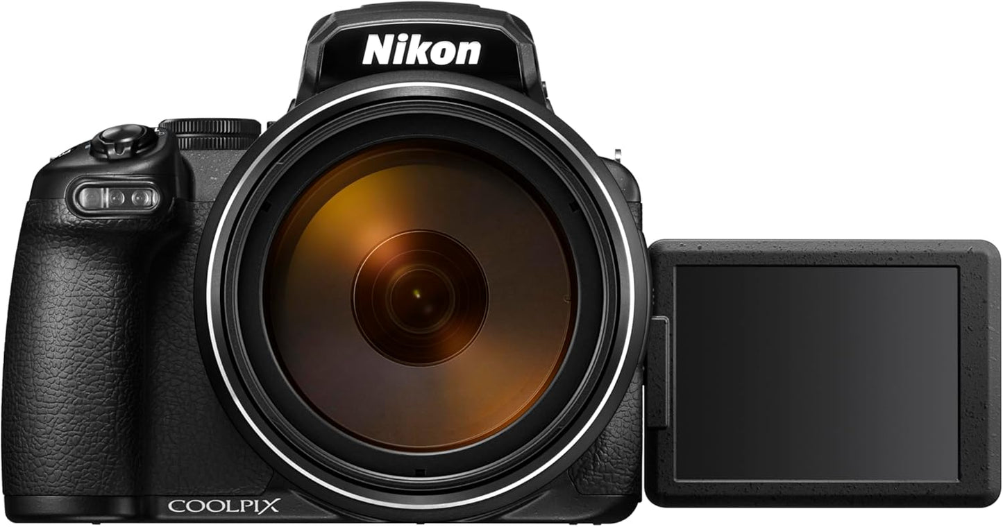 NIkon COOLPIX P1100 Superzoom Digital Camera | 125x Optical Zoom with Image Stabilization 16 MP 4K Ultra HD Video Wi-Fi Connectivity RAW Format and Rotating LCD Screen (Black)
