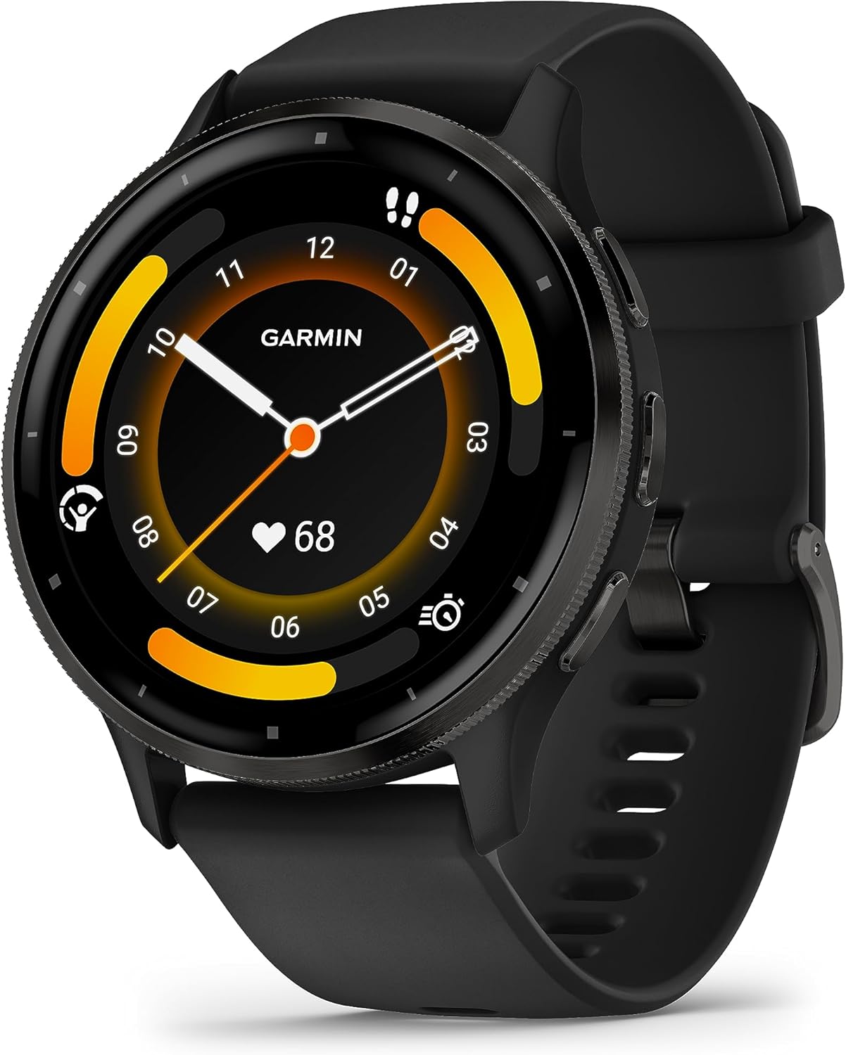 Garmin Venu 3 GPS 45mm Smartwatch, AMOLED Touchscreen, All-day Advanced Health & Fitness Features, Voice Functionality, Music Storage, Wellness Smartwatch with up to 14 days battery life,