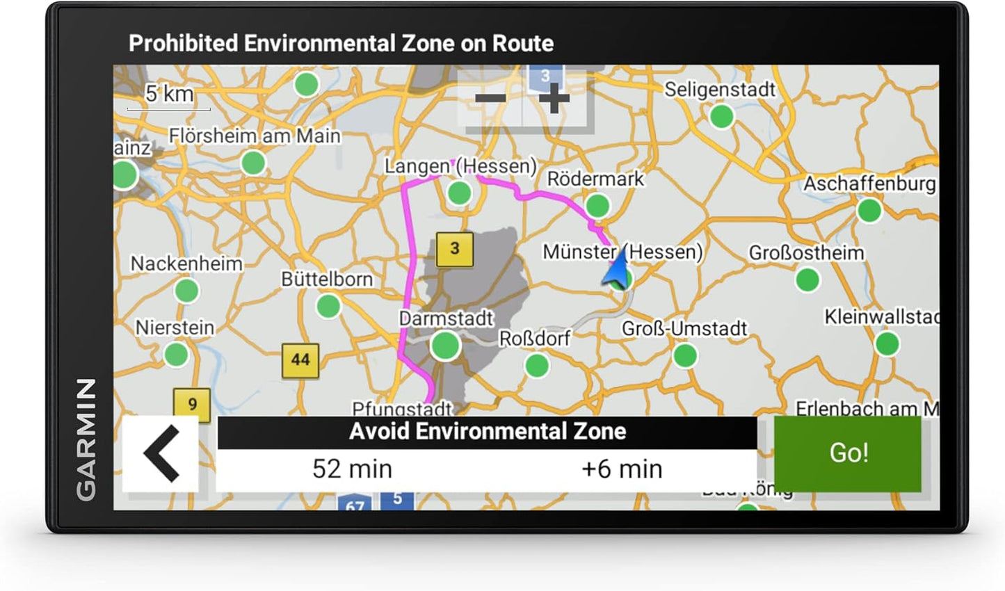 Garmin DriveSmart 76,GPS Sat Nav, 7" Display, Map Updates for UK, Ire and Full Europe, Live Traffic via app, Bluetooth Hands-free Calling,Voice Commands/Smart Features