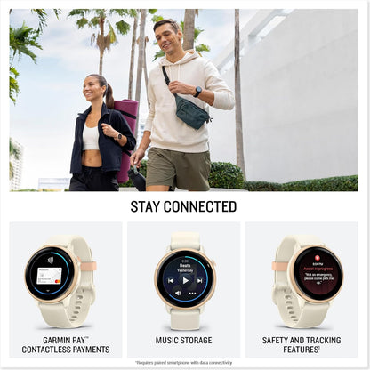 Garmin vívoactive 6 GPS 42mm Amazon Exclusive Smartwatch, AMOLED Touchscreen, All-day Health Monitoring,Fitness Features,Advanced Sleep Coaching,Music, up to 11 days battery life,