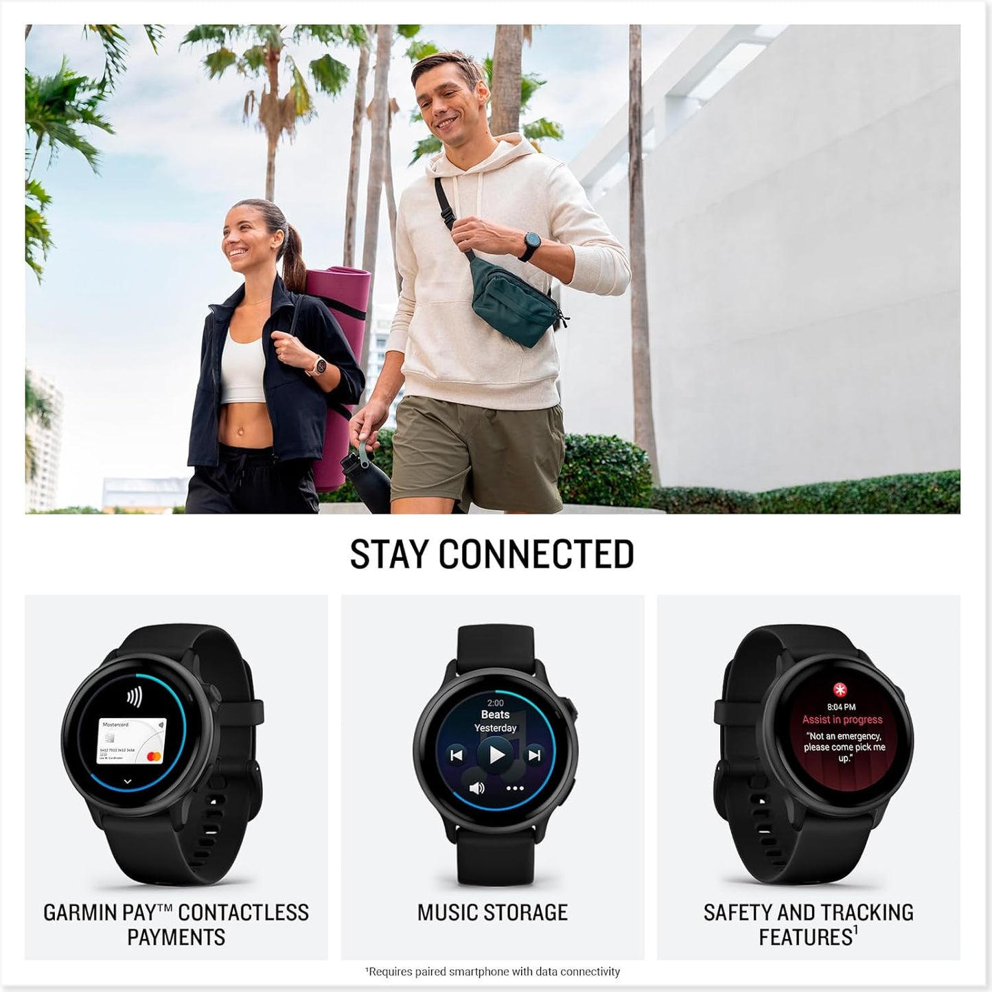 Garmin vívoactive 6 GPS 42mm Smartwatch, AMOLED Touchscreen, All-day Health Monitoring, Personalised Fitness Features, Advanced Sleep Coaching, Music, up to 11 days battery life,
