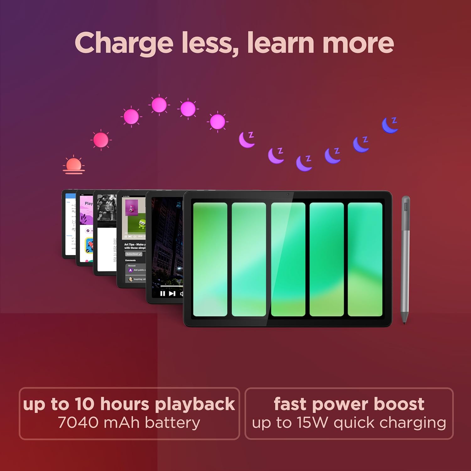 Lenovo Tab M11 Android Tablet | 11 Inch Full HD 1200p | 128 GB | Lenovo Tab Pen | WiFi | 4 GB RAM | Luna Grey | Designed for Portable Entertainment