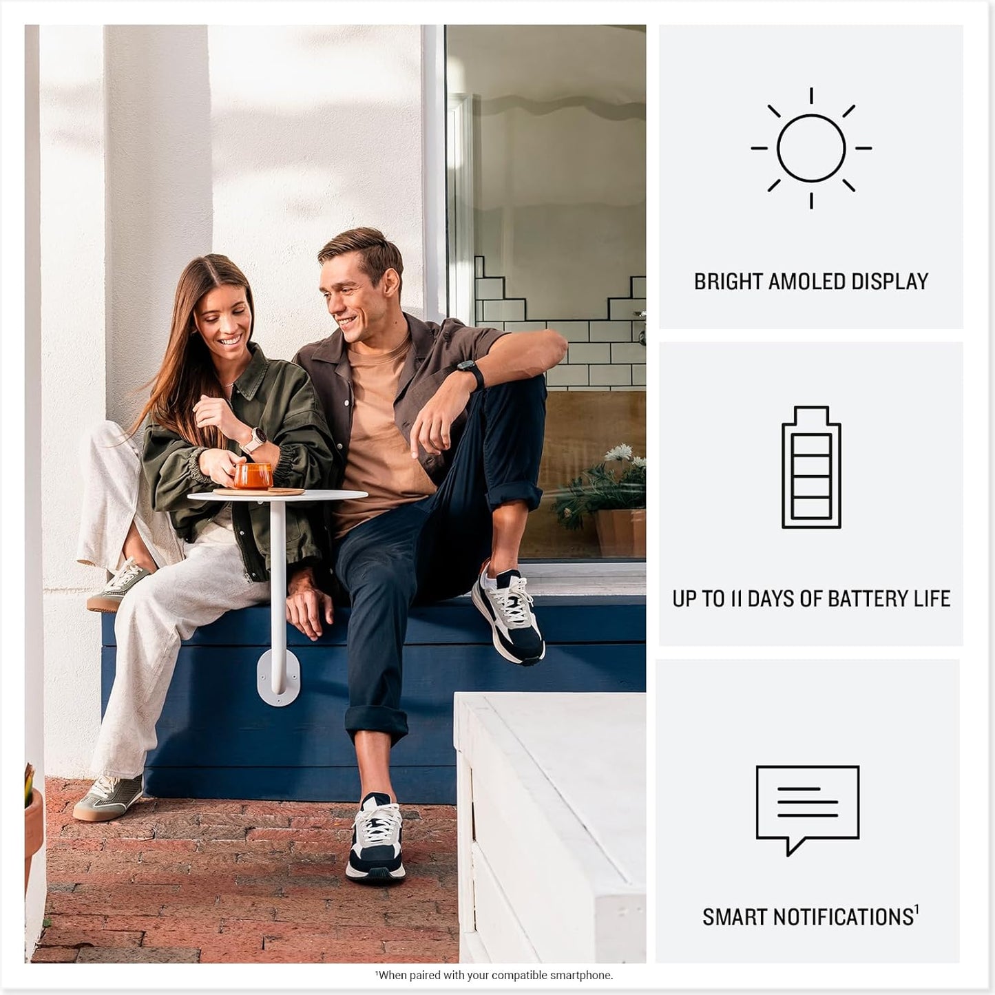 Garmin vívoactive 6 GPS 42mm Smartwatch, AMOLED Touchscreen, All-day Health Monitoring, Personalised Fitness Features, Advanced Sleep Coaching, Music, up to 11 days battery life,