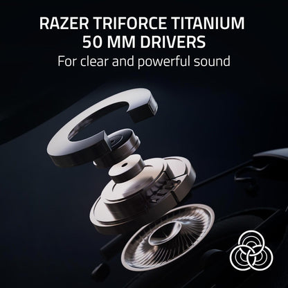 Razer BlackShark V2 Hyperspeed for PC - Wireless E-Sports Gaming-Headset Ultra Lightweight 280g (Super Wideband Microphone, TriForce Titanium 50mm Driver, Sound Isolating foam)