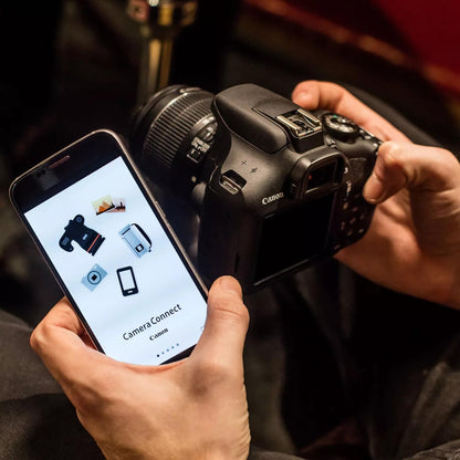 Canon EOS 2000D Camera + EF-S 18-55mm IS II Lens - Black