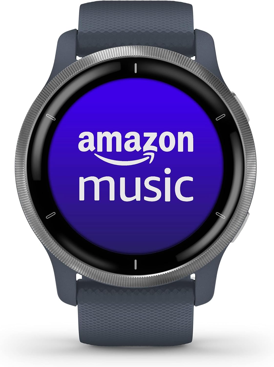 Garmin Venu 2 GPS 43mm Smartwatch, AMOLED Touchscreen, All-day Advanced Health & Fitness Features, Music Storage, Wellness Smartwatch with up to 11 days battery life, Granite Blue