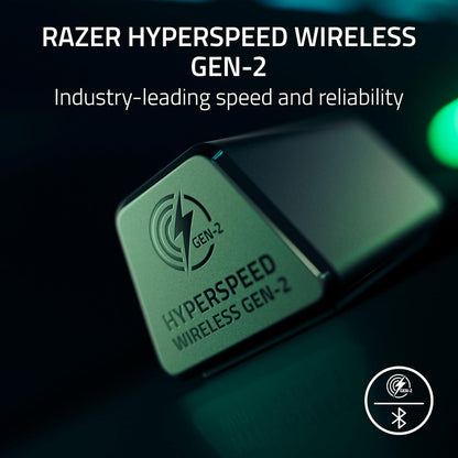 Razer - Wireless e-sports Headset - TriForce 50mm Drivers - Detachable broadband Microphone - THX Spatial Audio - Wireless 2,4 GHz & Bluetooth - FPS profiles - PC/Mac |