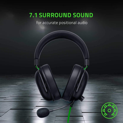 Razer Shark V2 X - Multi-Platform Wired Esports Headset (Triforce 50 mm Drivers, Advanced Passive Noise Cancellation, 7.1 Surround Sound, Hyperclear Cardioid Mic)