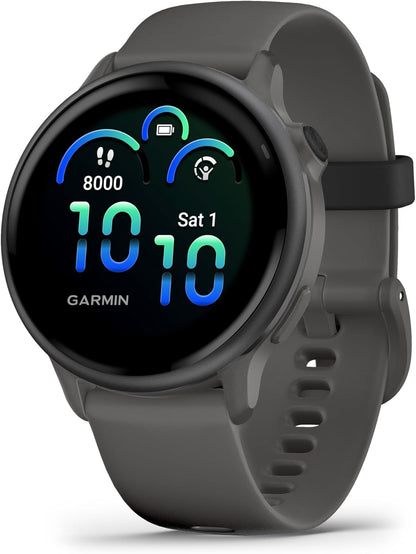 Garmin vívoactive 6 GPS 42mm Amazon Exclusive Smartwatch, AMOLED Touchscreen, All-day Health Monitoring,Fitness Features,Advanced Sleep Coaching,Music, up to 11 days battery life, /Slate