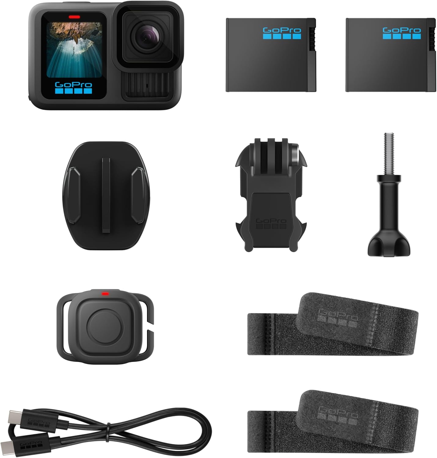 GoPro HERO13 Black Action Bundle (Amazon Exclusive) - Includes 2 Enduro Batteries and Waterproof Shutter Remote