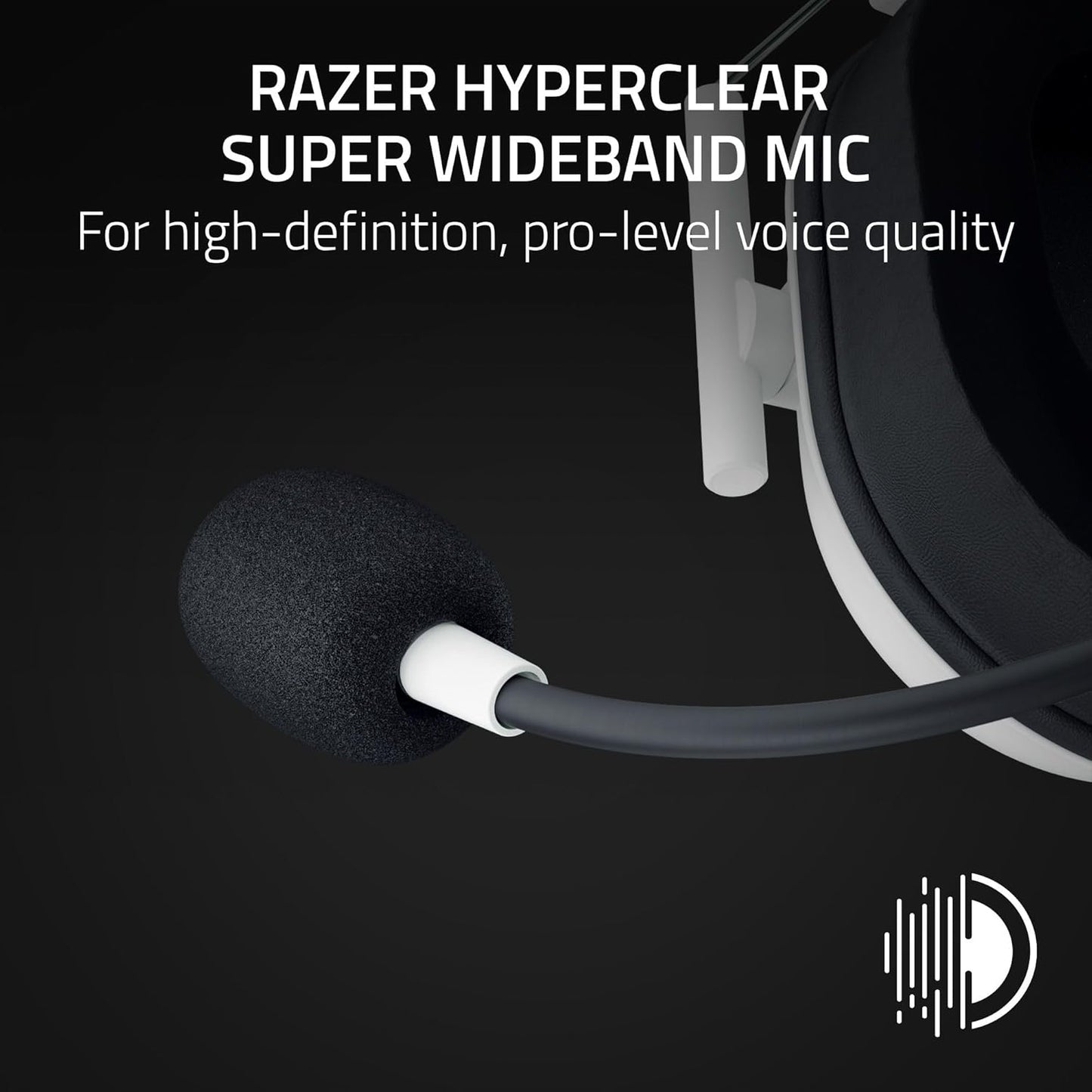 Razer BlackShark V2 Hyperspeed for PC - Wireless E-Sports Gaming-Headset Ultra Lightweight 280g (Super Wideband Microphone, TriForce Titanium 50mm Driver, Sound Isolating foam)