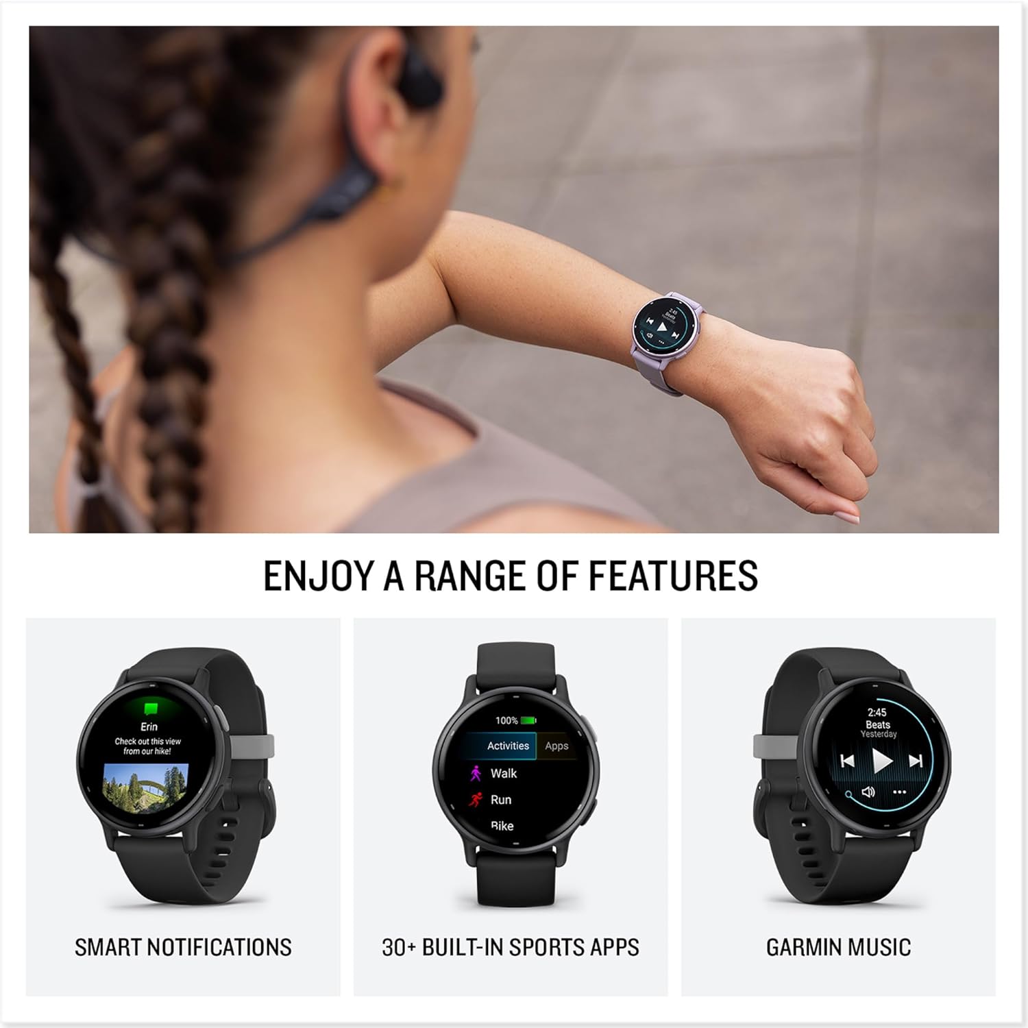 Garmin vívoactive 5 GPS Smartwatch, AMOLED Touchscreen