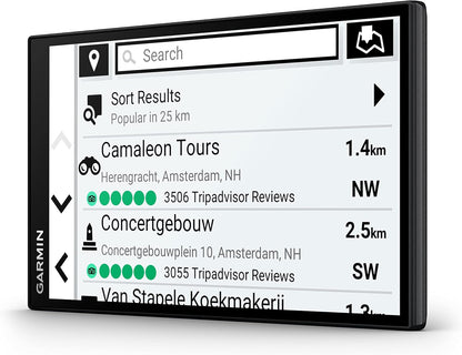 Garmin DriveSmart 76,GPS Sat Nav, 7" Display, Map Updates for UK, Ire and Full Europe, Live Traffic via app, Bluetooth Hands-free Calling,Voice Commands/Smart Features