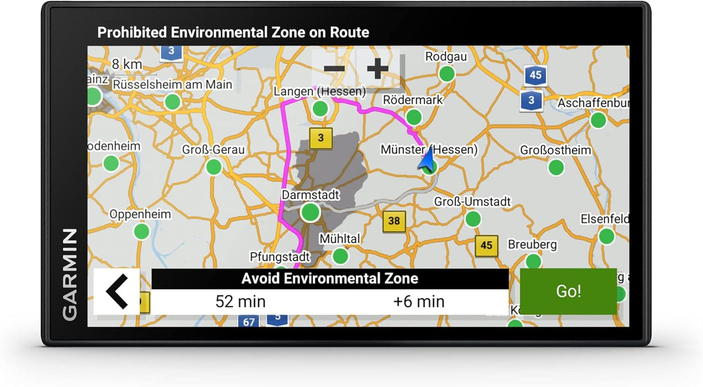 Garmin DriveSmart 66 ,GPS Sat Nav, 6" Display, Map Updates for UK, Ire and Full Europe, Live Traffic via app,Bluetooth Hands-free Calling,Voice Commands/Smart Features,