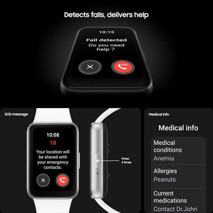 Samsung Galaxy Fit3, Smart Watch, Fitness Tracker, Health Monitoring, , 3 Year Samsung Extended Warranty (UK Version)