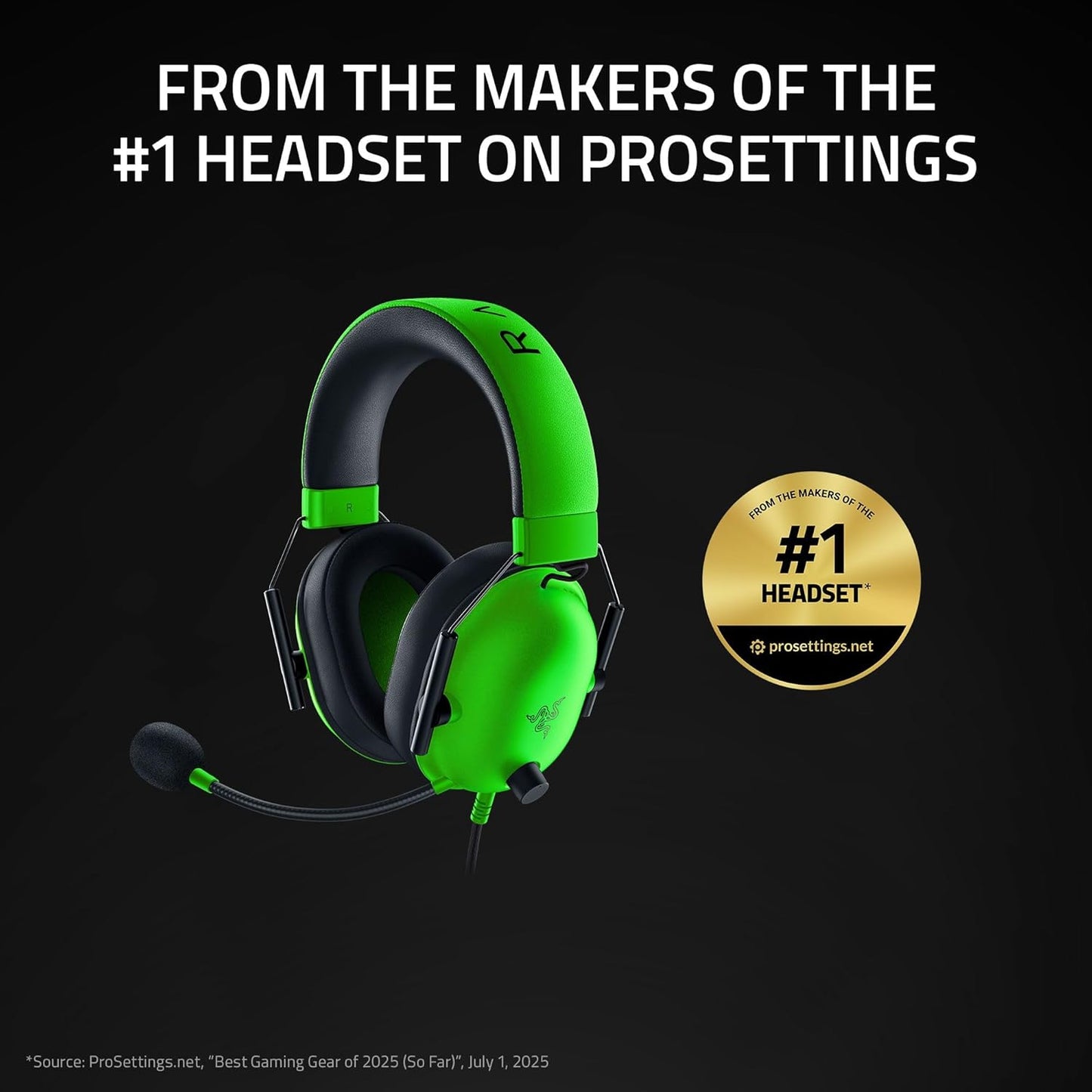 Razer - Multi-Platform Wired Esports Headset (Triforce 50 mm Drivers, Advanced Passive Noise Cancellation, 7.1 Surround Sound, Hyperclear Cardioid Mic)