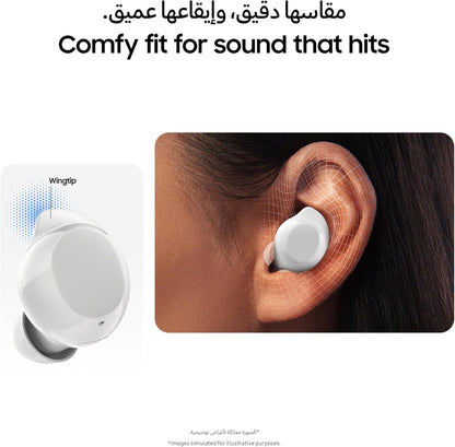 Samsung Galaxy Buds core with Active Noise Cancellation (ANC), long battery life, waterproofing, and Galaxy AI voice translation White,