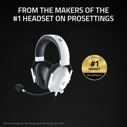 Razer - Multi-Platform Wired Esports Headset (Triforce 50 mm Drivers, Advanced Passive Noise Cancellation, 7.1 Surround Sound, Hyperclear Cardioid Mic)